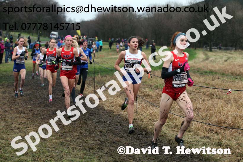 Junior womens Great Edinburgh Cross Country. Photo: David T. Hewitson/Sports for All Pics